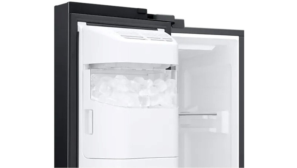 Lodówka SAMSUNG RS6HA8891B1 EF Family Hub Side by side Kostkarka automatyczna kostkarka sama produkuje i przechowuje lód w kostkach