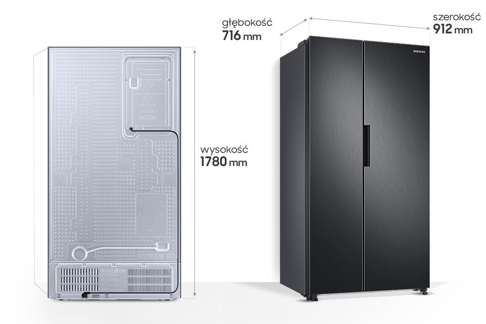 widok z przodu oraz z tyłu wraz z wymiarami widok z przodu oraz z tyłu wraz z wymiarami