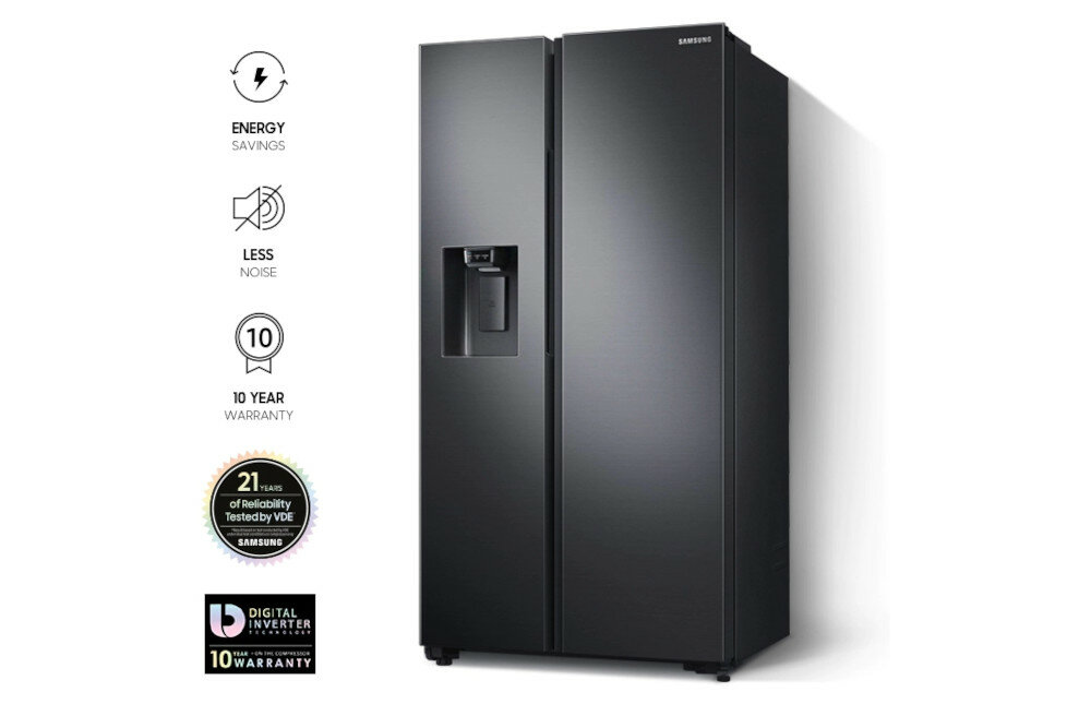 Lodówka SAMSUNG RS68A8820B1 EF Side by side Kostkarka