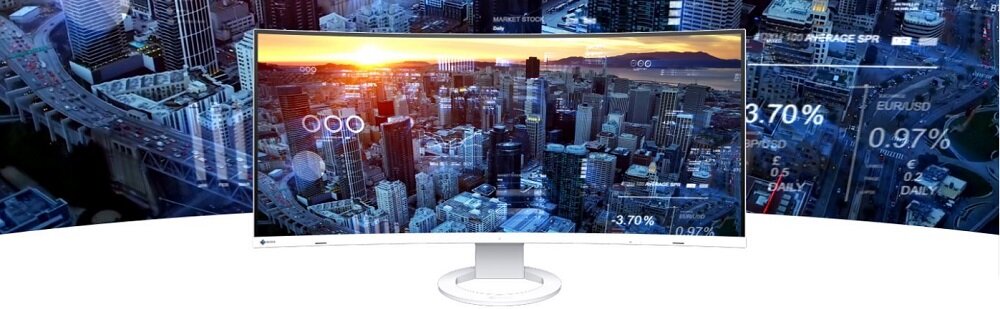 Monitor EIZO FlexScan EV3895-WT - obsluga kilku komputerow