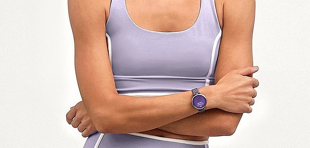Zegarek sportowy GARMIN Lily zdrowie sport ekran puls aplikacja pasek koperta tlen oddychanie stres sen bieganie pływanie