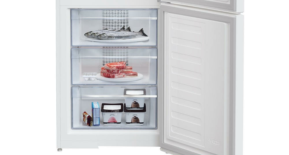 BEKO-RCNA406E60WN chłodziarka zamrażarka lodówka elektroniczny wyświetlacz temperatura opcje funkcje