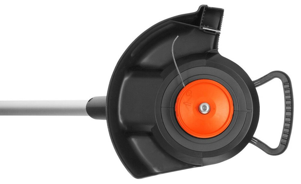 Podkaszarka elektryczna GARDENA EasyCut 450-25 żyłka tnąca okrąg o średnicy 25 cm głowica może być ustawiona pod kątem