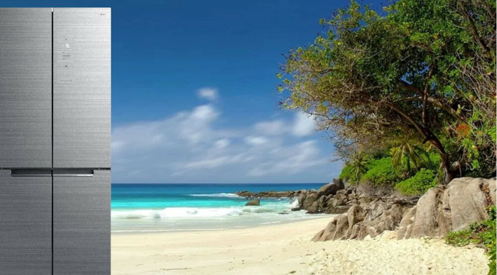 Lodówka MIDEA MDRF644FGE23 Nofrost Side by side tryb wakacyjny