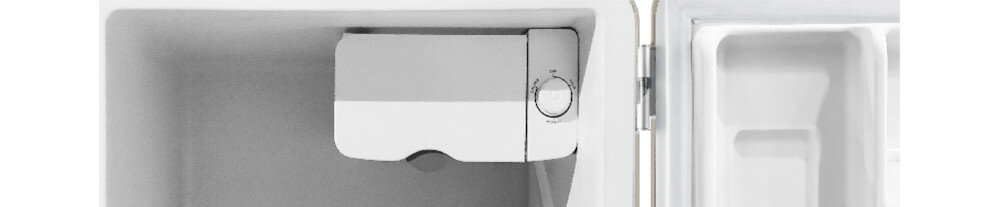 Lodówka MIDEA MDRD86SLF34 A+ Beżowa sterowanie pokrętło