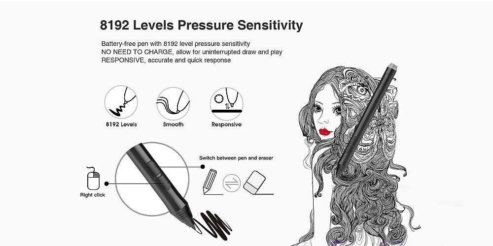 Tablet graficzny VEIKK A50 rysik