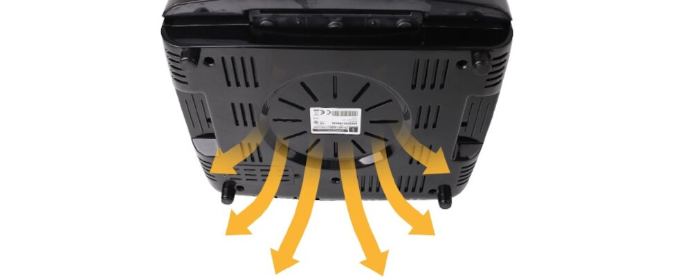 Frytkownica beztłuszczowa AIGOSTAR 300010LVU Air Fryer cyrkulacja powietrza moc niska zawartosc tluszczu niska ilosc kalorii objetosc 10litrow