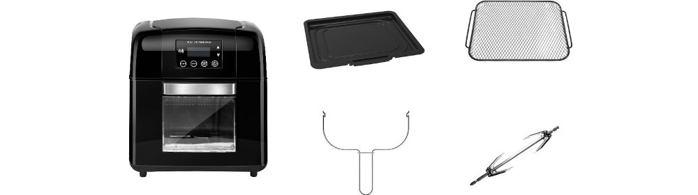 Frytkownica beztłuszczowa AIGOSTAR 300010LVU Air Fryer ustawienia programy frytki ciasto ryba wolowina kurczak tosty bezpieczenstwo zabezpiecznie przed przegrzaniem