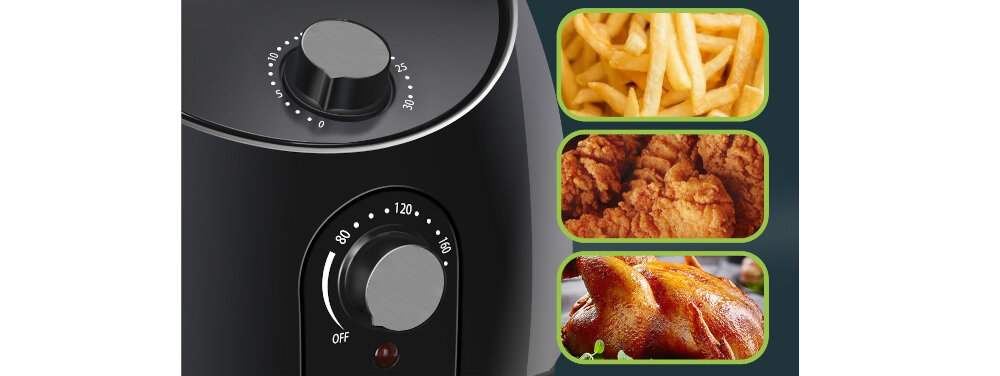 Frytkownica beztłuszczowa AIGOSTAR 300004PYC Air Fryer ustawienia temperatura czas