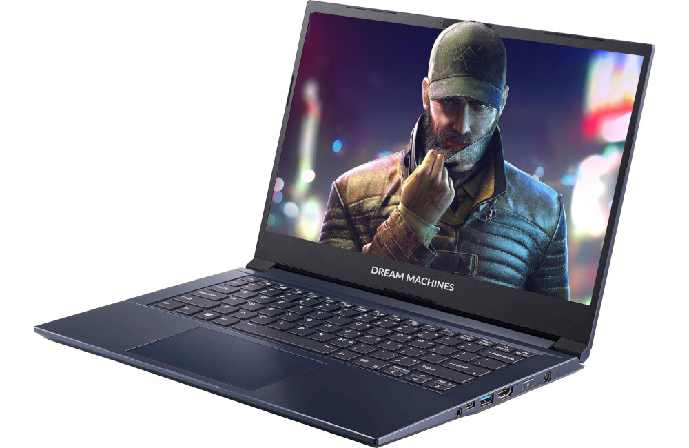 Laptop DREAMMACHINES G1650-14PL30 ramka podswietlana klawiatura 