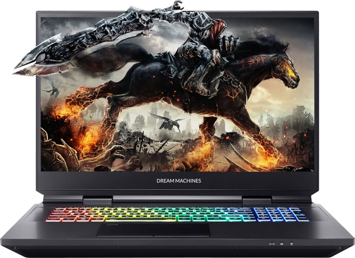 Laptop DREAMMACHINES RX2070S-17PL31 - Wyglad ogólny opis