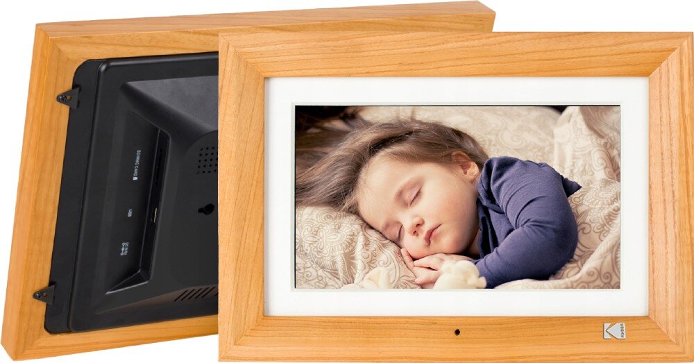 Ramka cyfrowa KODAK RDPF1020WBW Brązowy wygląd wyświetlacz obraz jakość działanie
