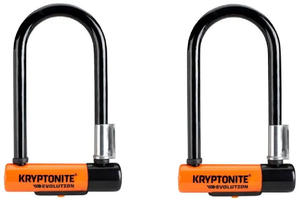 Zapięcie rowerowe KRYPTONITE Evolution Mini-7 + Kryptoflex U-lock Czarno-pomarańczowy - zabezpieczenie