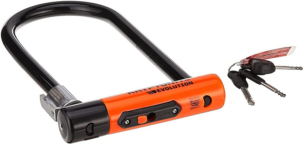 Zapięcie rowerowe KRYPTONITE Evolution Standard U-lock Czarno-pomarańczowy - trwalosc 