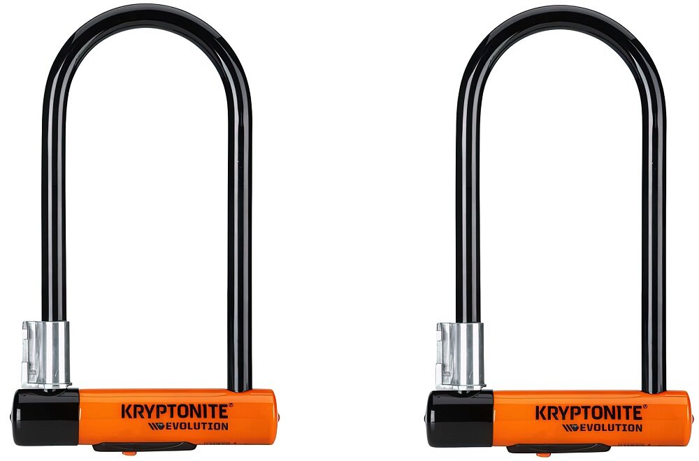 Zapięcie rowerowe KRYPTONITE Evolution Standard U-lock Czarno-pomarańczowy - duza ilosc miejsca 