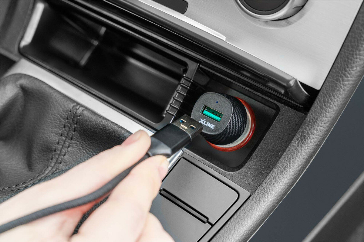 ŁADOWARKA SAMOCHODOWA X LINE 1XUSB 3A QC 3.0 CC101 szybkie ladowanie quick charge