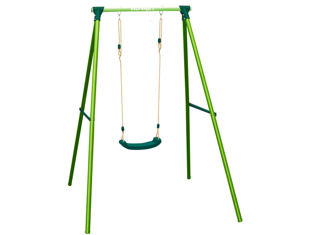 Huśtawka HUDORA Hornet Swing Set Single 64119 Zielony sposób na spędzania wolnego czasu w zielonym kolorze