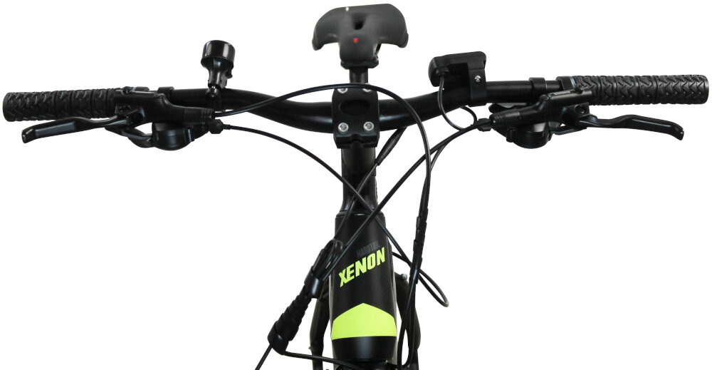 Rower elektryczny TORPADO Xenon M18 27.5 cala męski Czarno-żółty - kierownica okladziny