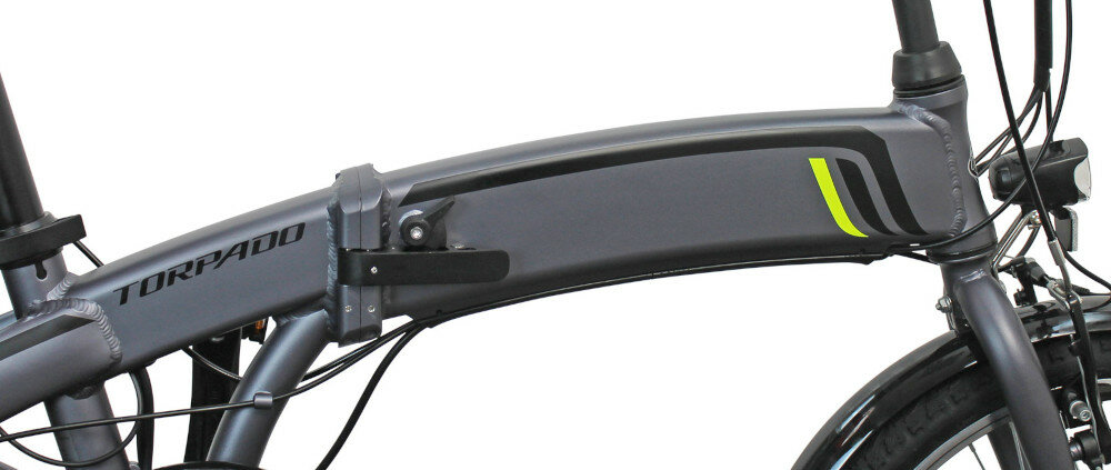 Rower elektryczny TORPADO Explorer U15 20 cali srebrny bateria Li-Ion LG pojemność napięcie żywotność do 500 ładowań ładowaniem 4-5 godzin w ramie roweru