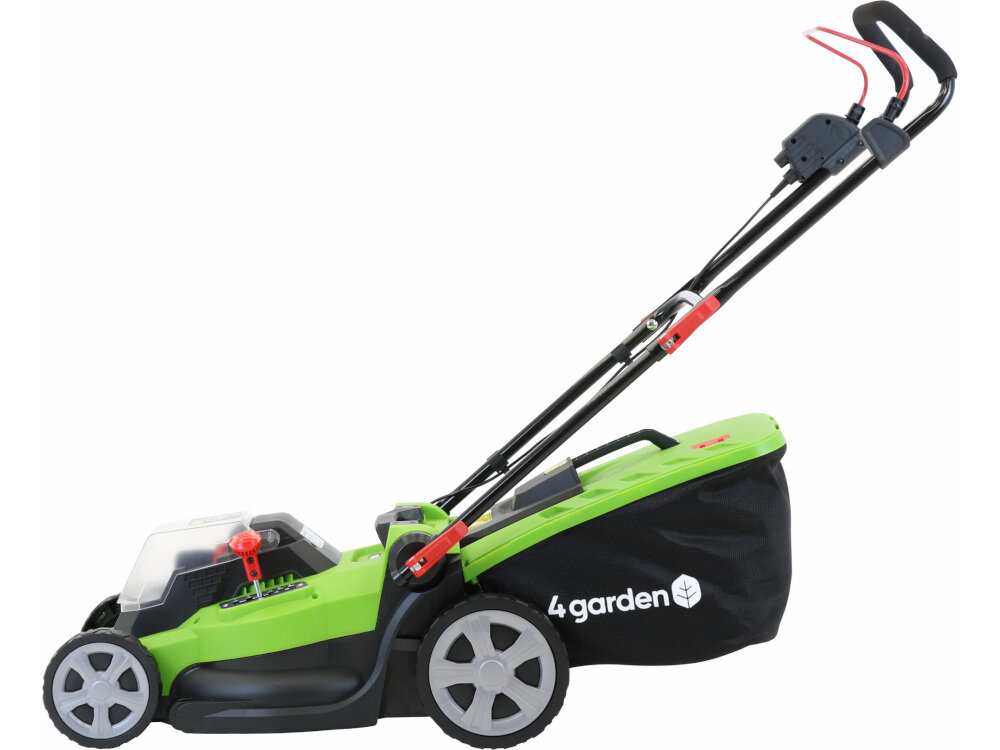 Kosiarka akumulatorowa 4GARDEN AM4122S praca bez wysiłku łatwa obsługa ergonomicznie wyprofilowany uchwyt można regulować w kilku stopniach