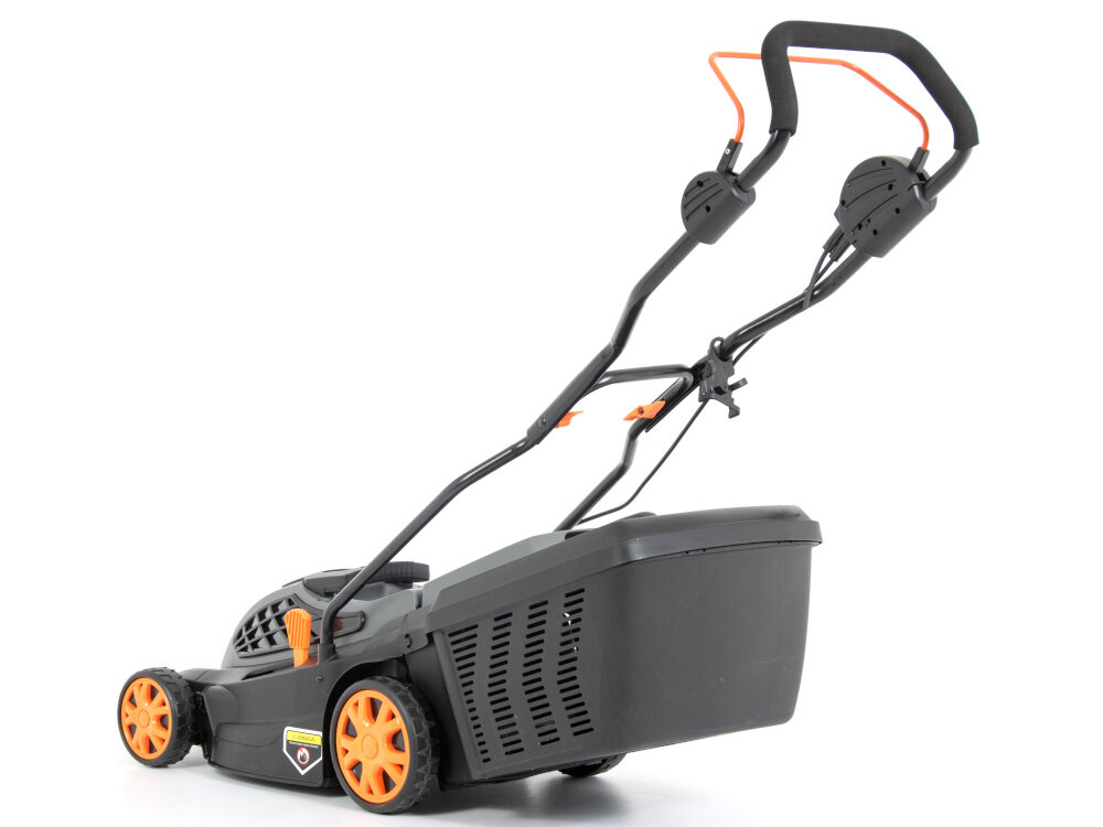 Kosiarka elektryczna HANDY KC1600A 1600W kosz pojemność 45 l wyrzut trawy tylny tylny do kosza