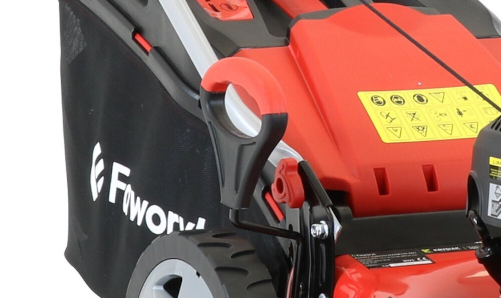Kosiarka spalinowa FAWORYT WA46P170-3W1 koszenie z uwzględnieniem wysokości trawy mechanizmowi sprężynowemu 8-stopniowej skali