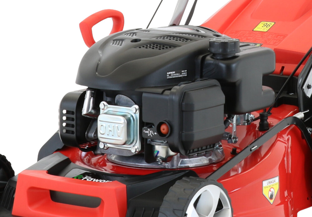 Kosiarka spalinowa FAWORYT SHA46N139L-4W1 z napędem wysokiej jakości silnik LONCIN LC1P65FE obroty pojemność moc technologa OHV wysoka wydjaność niskie spalanie