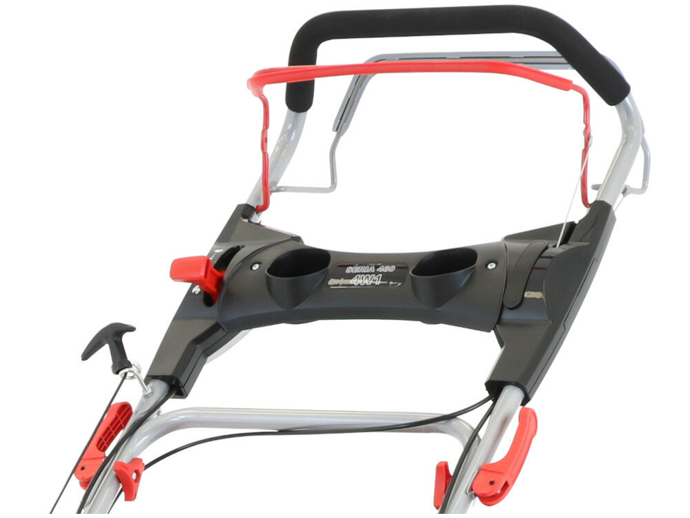 Kosiarka spalinowa FAWORYT SHA46N139L-4W1 z napędem komfortowy uchwyt ergonomiczna forma miękkie wykończenie 