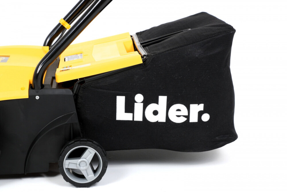 Wertykulator elektryczny LIDER Plus KCW1400 kosz na odpadki pojemność 40 litrów z wysokiej jakości materiałów ergonomicznie wyprofilowany uchwyt można złożyć po skończonej pracy
