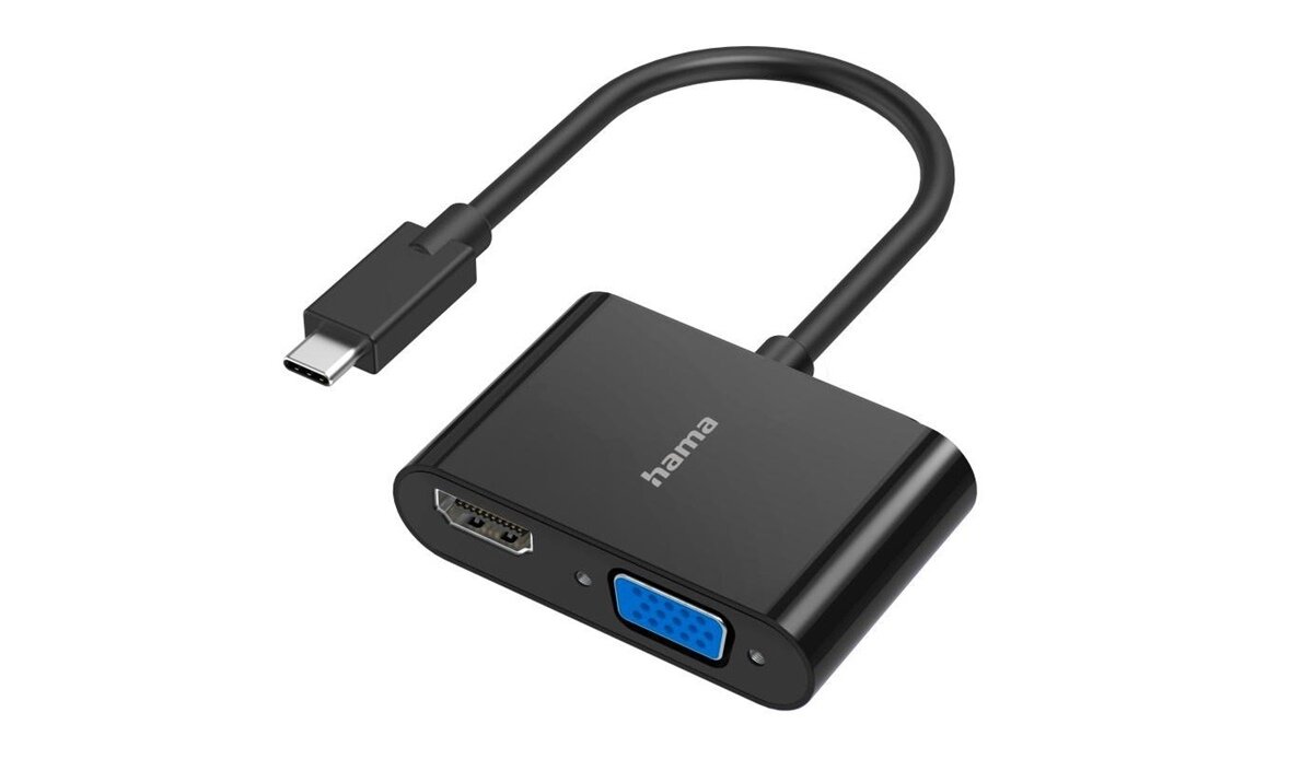 zdjecie adaptera  USB-C – HDMI+VGA