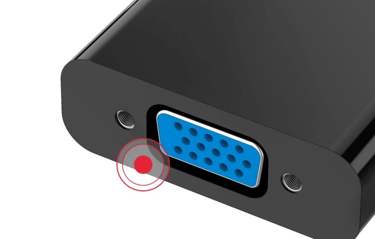 zdjęcie adaptera displayport a VGA