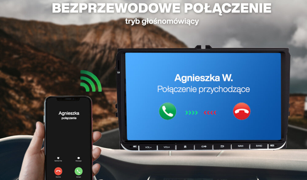 Radio samochodowe VORDON VW-910S - bluetooth