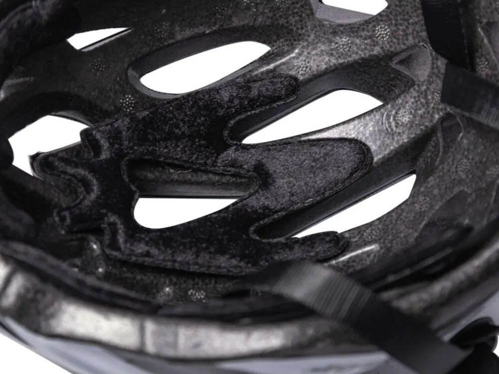 Kask rowerowy DUNLOP 272985 Czerwono-czarny MTB (rozmiar M) regulacja obwód zapięcie wentylacja wyściółka