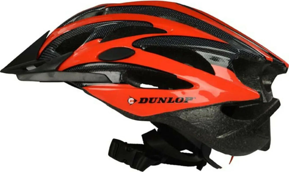 Kask rowerowy DUNLOP 272985 Czerwono-czarny MTB (rozmiar M) regulacja