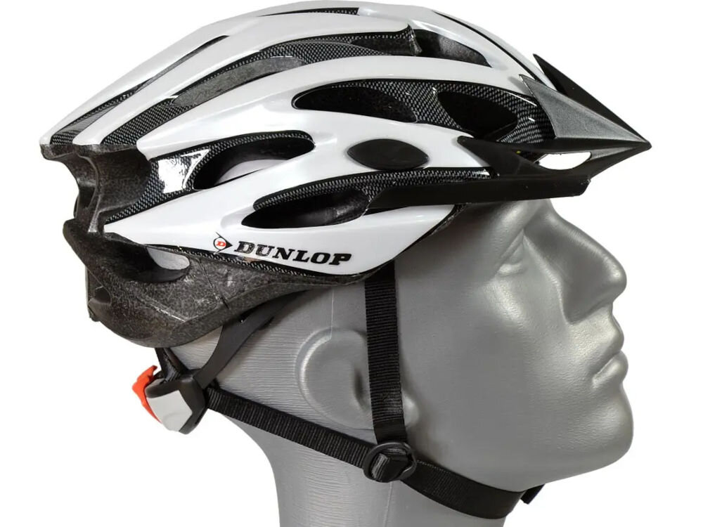 Kask rowerowy DUNLOP 272992 Czarny MTB (rozmiar M) daszek EPS certyfikat