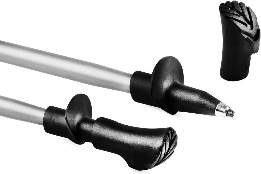 Kijki do nordic walking SPOKEY (105 - 135 cm) Wind gumowe koncowki groty widiowe aluminium