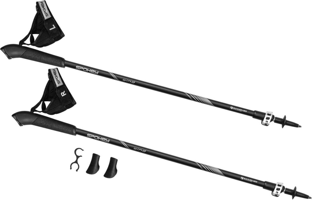 Kijki do nordic walking SPOKEY (105 - 135 cm) Wind elementy zestaw