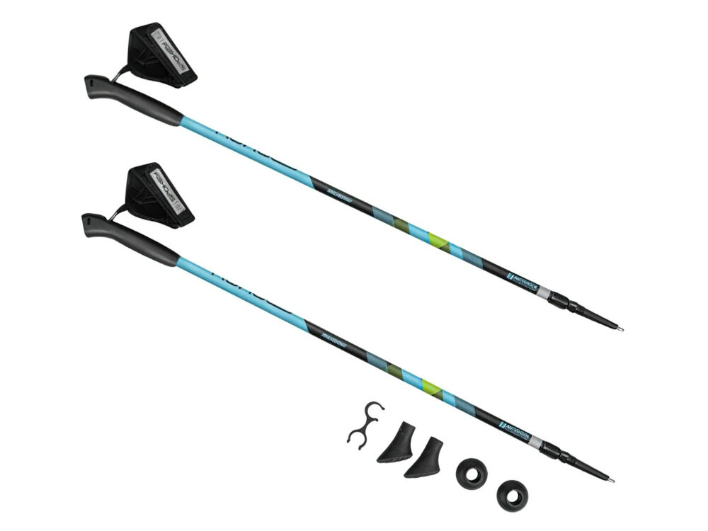 Kijki do nordic walking SPOKEY Meadow zestaw dwa kijki końcówki do kijków wymienne talerzyki instrukcja obsługi w języku polskim karta gwarancyjna