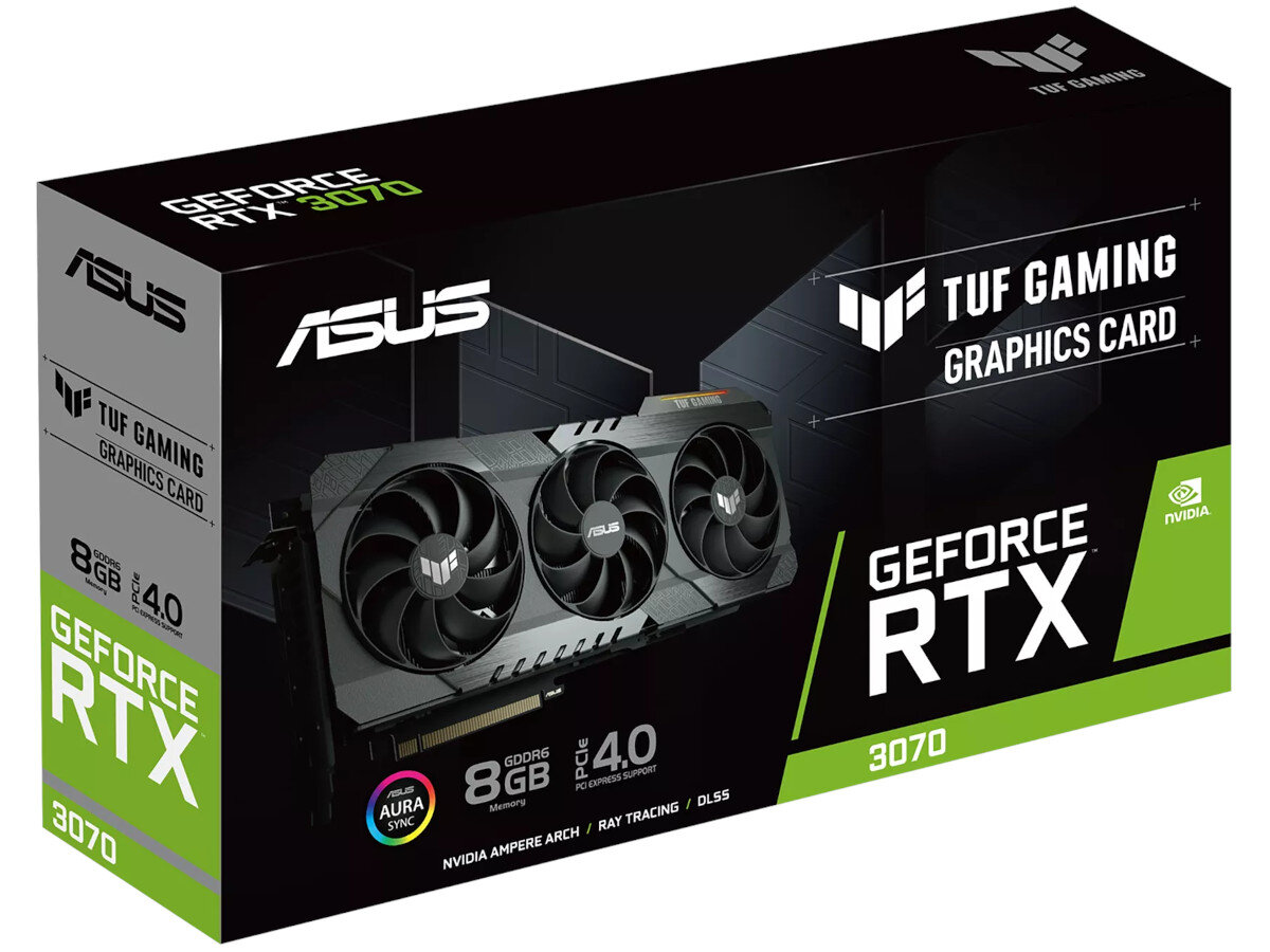 Karta graficzna ASUS TUF Gaming GeForce RTX 3070 8GB zawartosc