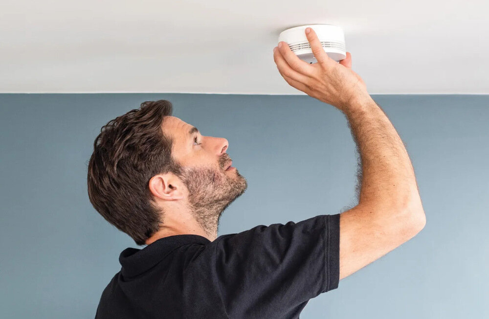 Czujnik dymu NETATMO NSA-EC WiFi-Bluetooth montaz