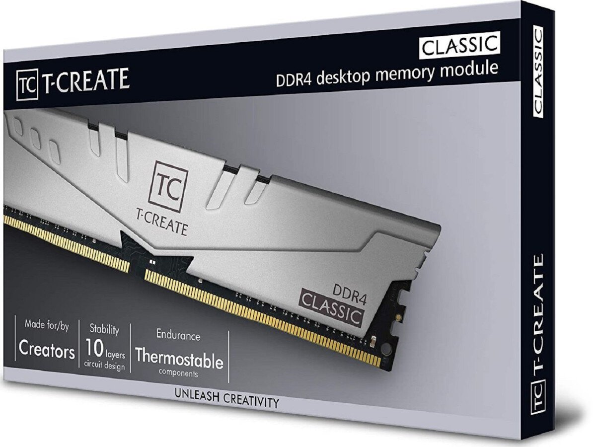 Pamiec RAM TEAM GROUP T-Create Classic 16GB 3200MHz zawartosc opakowania