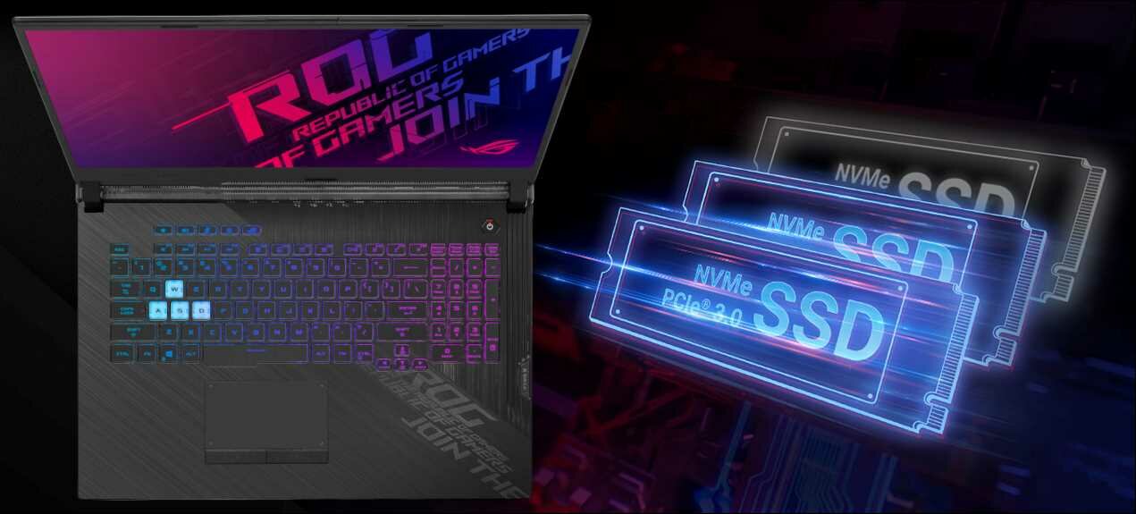 Laptop ASUS Rog Strix G17 G712 G712LV G712LW - dysk SSD