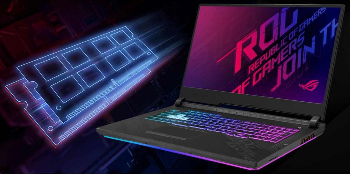Laptop ASUS Rog Strix G17 G712 G712LV G712LW - RAM DDR4