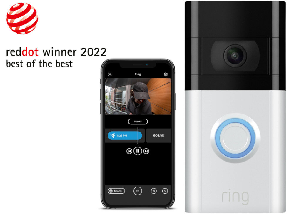Wideodomofon RING Video Doorbell 3 nagroda reddot