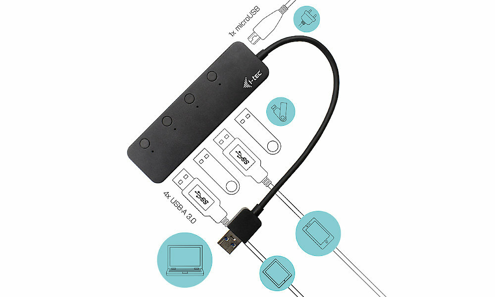 I-TEC U3CHARGEHUB4 zlacza