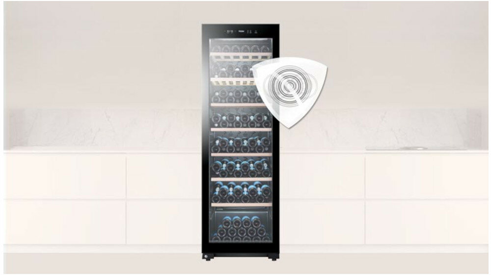 Chłodziarka do wina HAIER HWS84GA system antywibracyjny