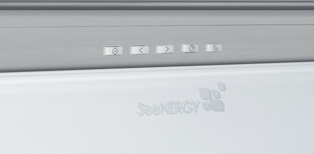 Okap SEENERGY Iris Incasso Vetro 76 Biały wygoda funkcjonalność