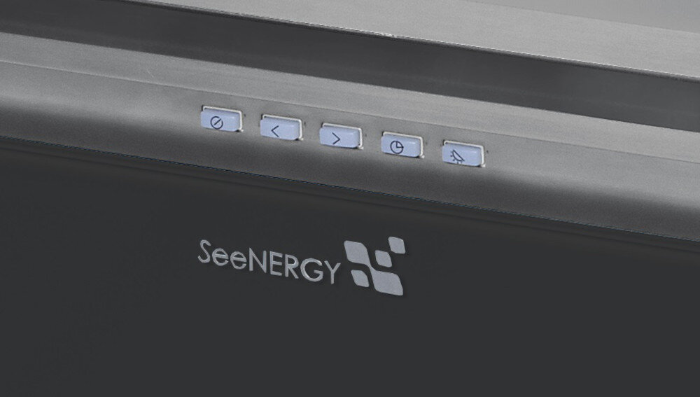 Okap SEENERGY Iris Incasso Vetro 76 Biały pilot sterowanie