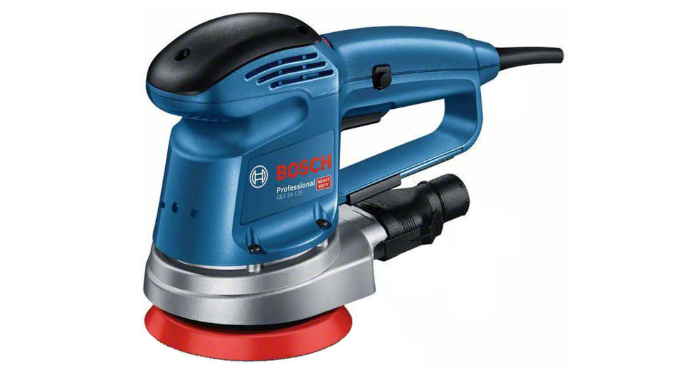 SZLIFIERKA MIMOŚRODOWA BOSCH GEX 34-125 stala predkosc obrotowa i wysoka wydajnosc pracy