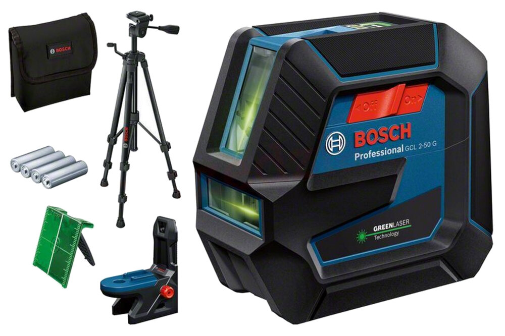 Laser liniowy BOSCH Professional GLL 2-50 G zestaw